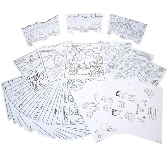 Crayola Dinosaurs 5-in-1 Art Creativity Coloring Kit for Children Ages 4+ NEW! - Picture 5 of 5